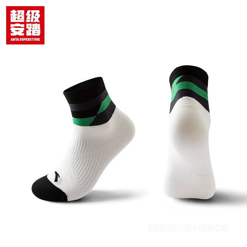 超级安踏跑训系列进阶男女同款平板中袜