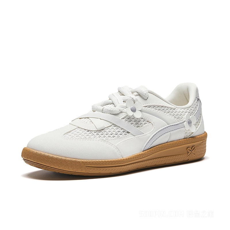 安踏小白花女子板鞋