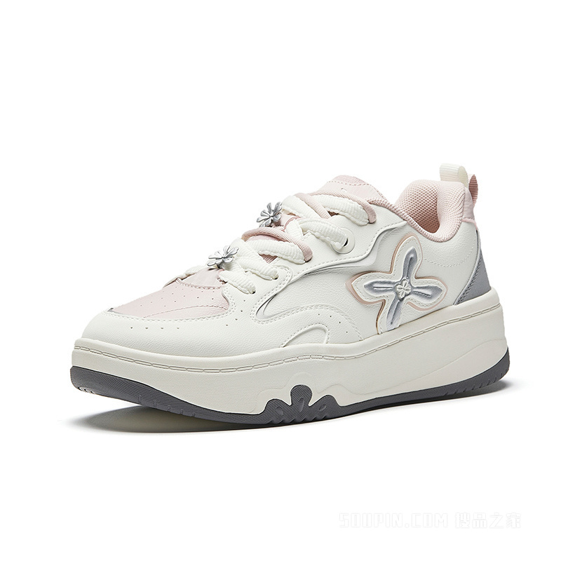 安踏奶油包女子板鞋