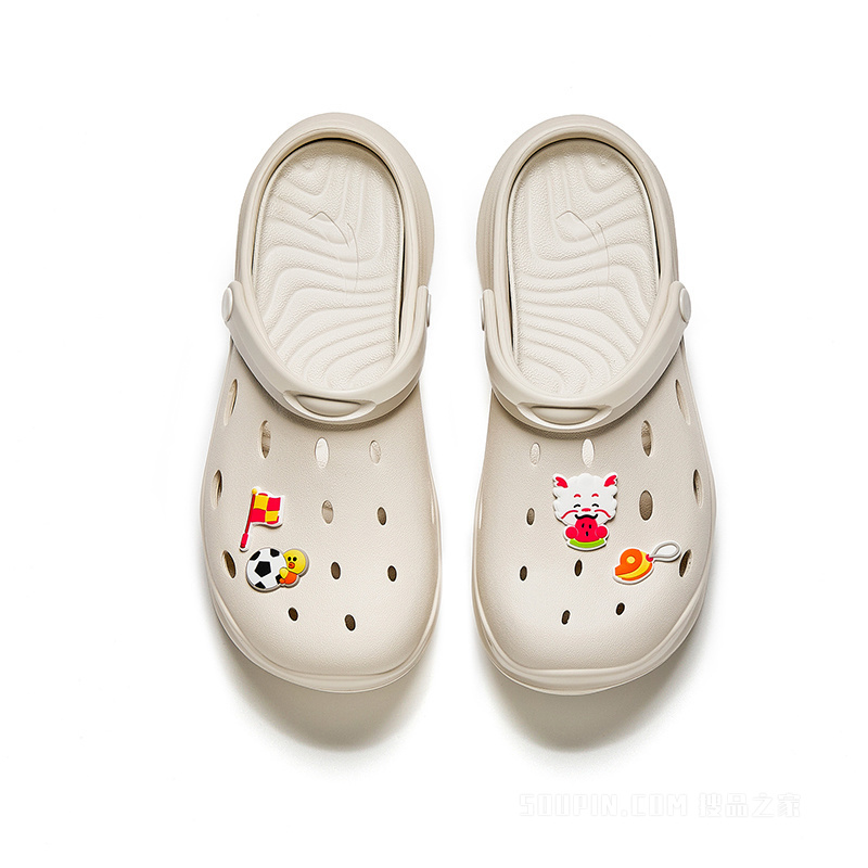 安踏潮拜洞洞男子凉拖鞋