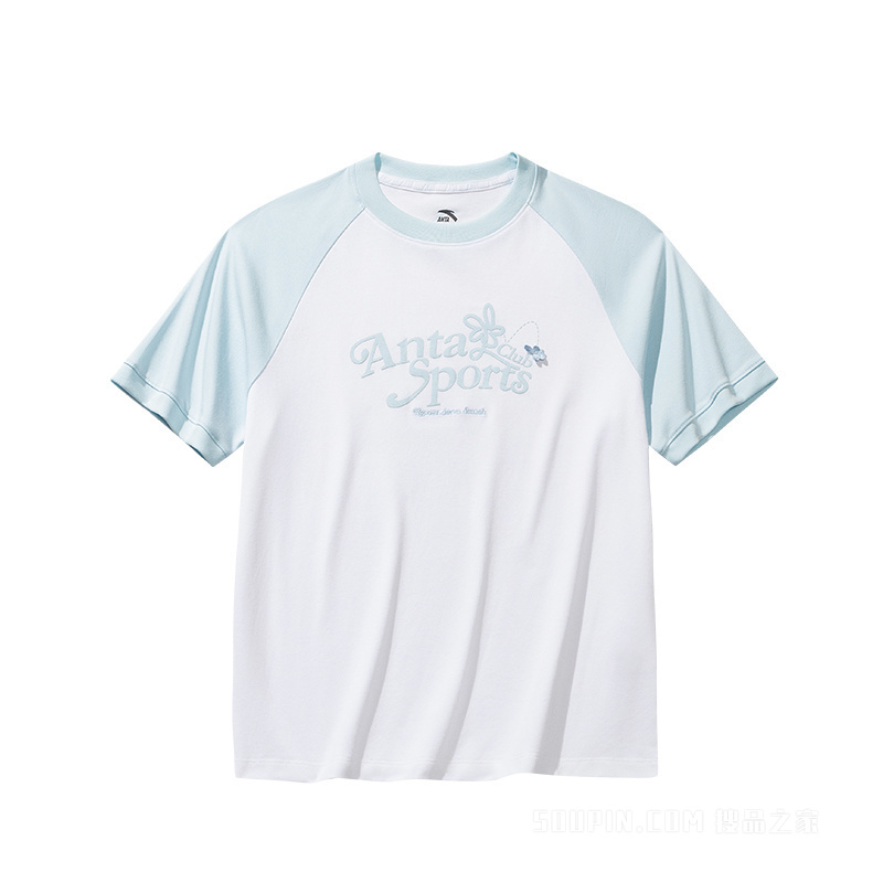 安踏生活系列运动复古女子SORONA冰感抗菌短T
