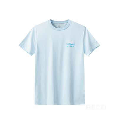 安踏运动复古女子冰肤3A抗菌短袖针织衫