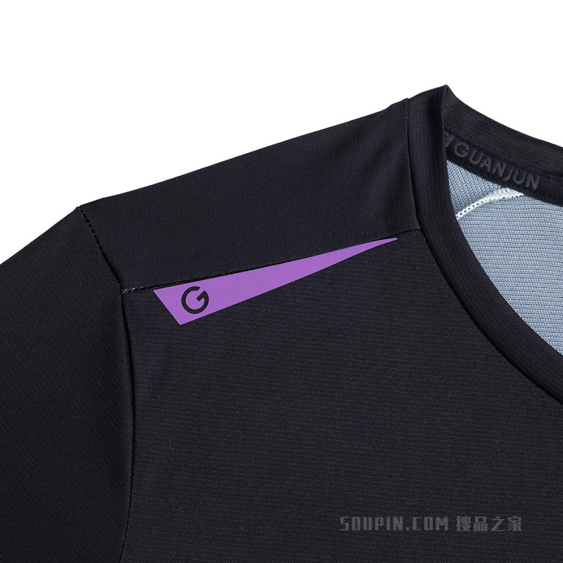 安踏冠军越野跑女子吸湿速干短袖针织衫