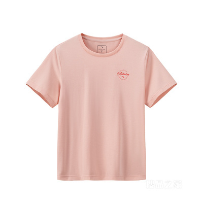 安踏训练女子冰肤3A抗菌短袖针织衫