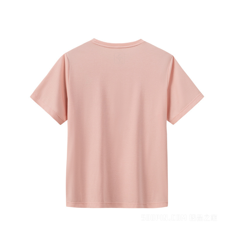 安踏训练女子冰肤3A抗菌短袖针织衫