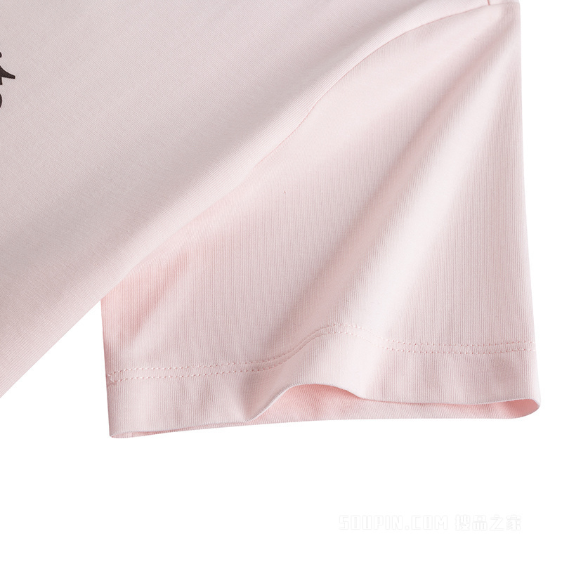 安踏运动复古女子冰肤3A抗菌短袖针织衫