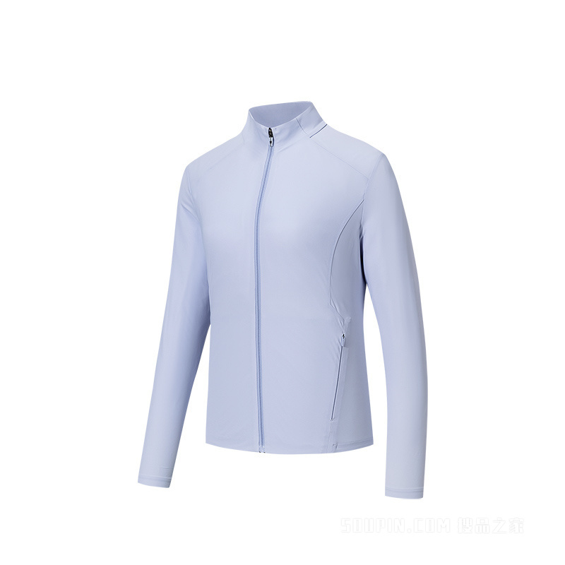 安踏冠军荣耀女子消臭抗紫外50+冰肤针织运动外套