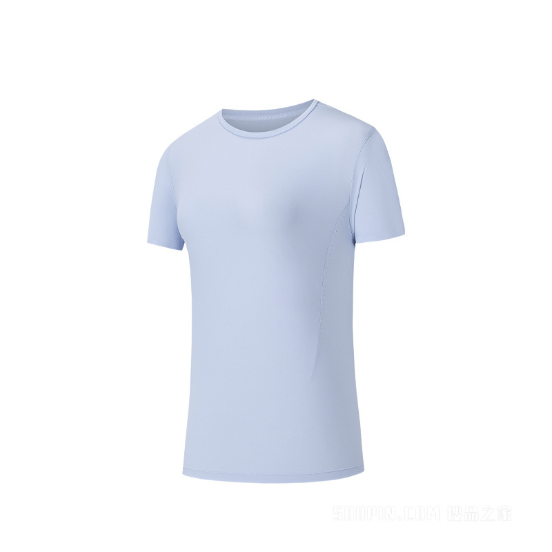 安踏冠军荣耀女子智能调温遮热抗紫外50+冰肤短袖针织衫