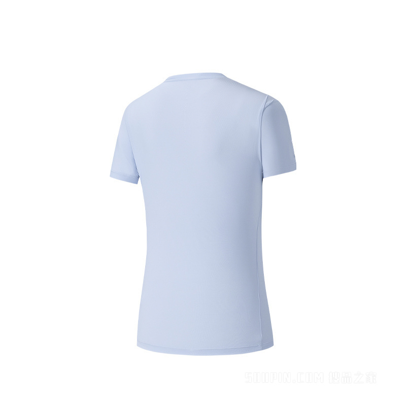 安踏冠军荣耀女子智能调温遮热抗紫外50+冰肤短袖针织衫