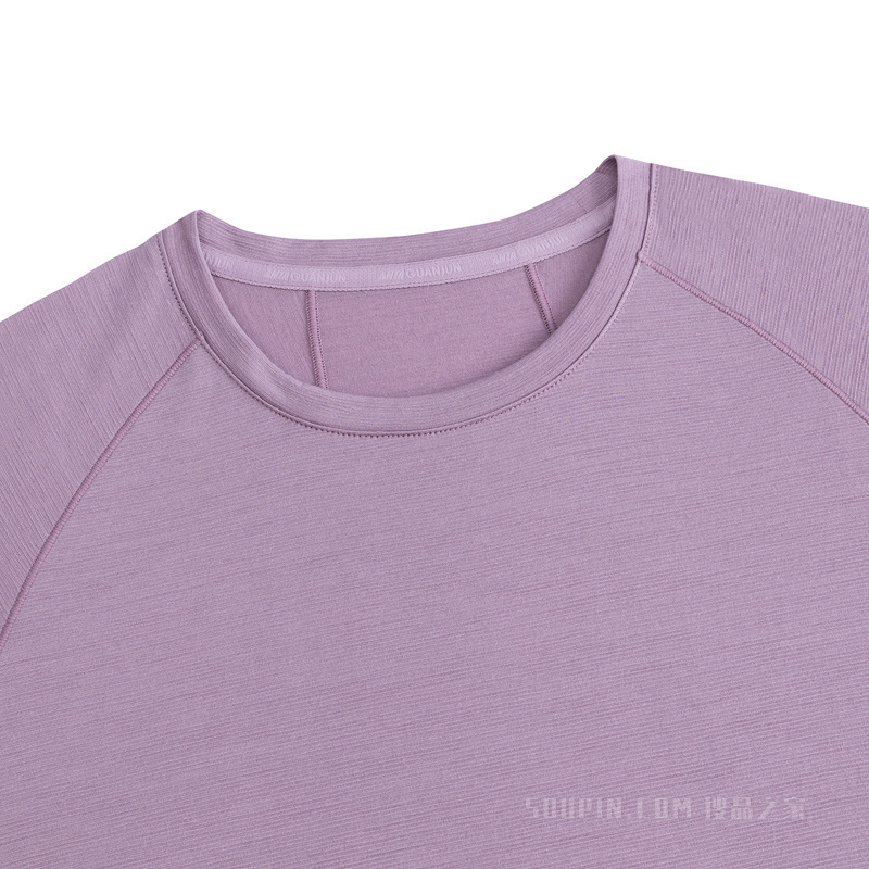 安踏冠军徒步女子吸湿速干短袖针织衫