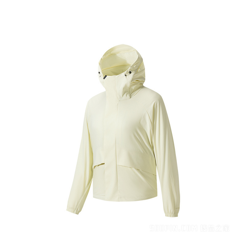 安踏冠军户外旅行女子无氟防泼水梭织外套