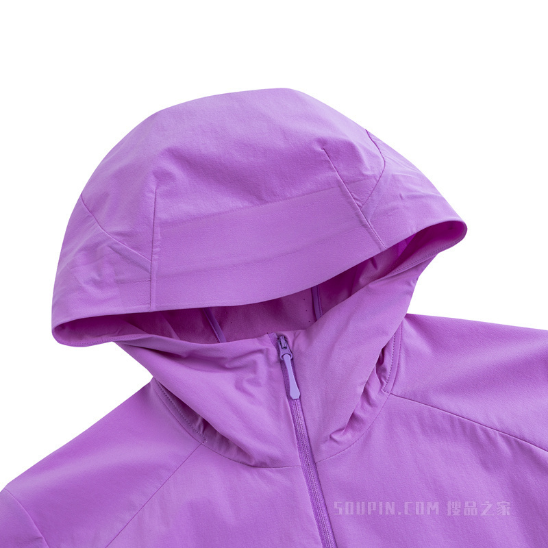 安踏冠军徒步女子无氟防泼水梭织外套