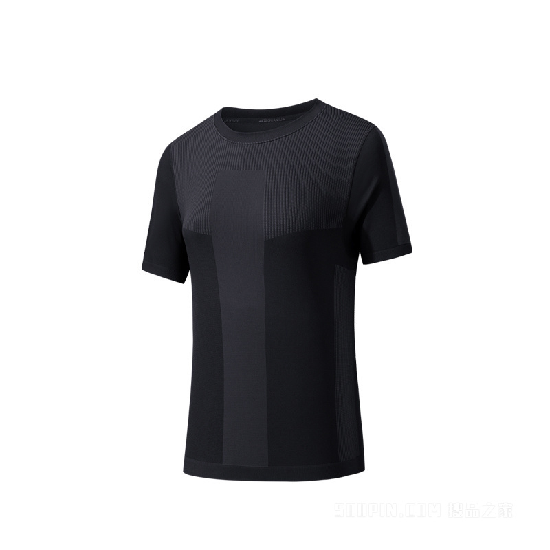 安踏冠军户外旅行女子短袖针织衫