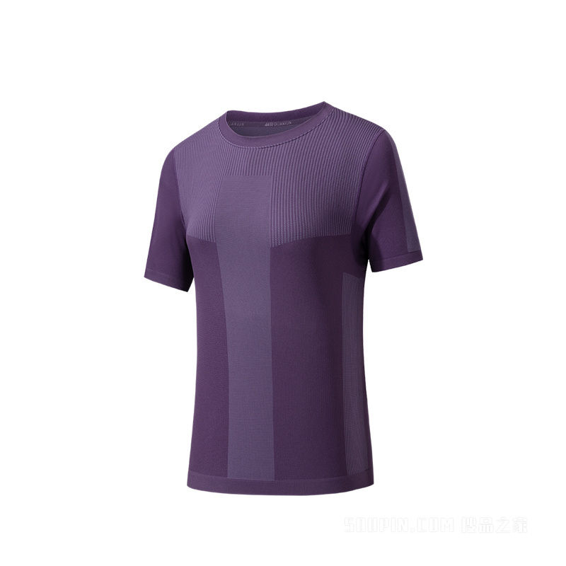 安踏冠军户外旅行女子短袖针织衫