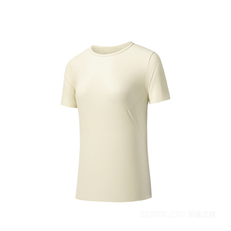 安踏冠军荣耀女子消臭抗紫外冰肤短袖针织衫