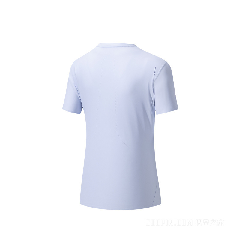 安踏冠军荣耀女子消臭抗紫外冰肤短袖针织衫