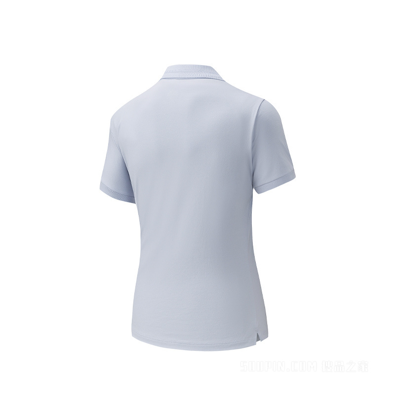 安踏运动复古女子短袖POLO衫