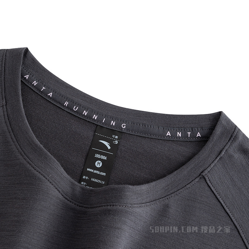 安踏运动羊毛TEE丨竞速跑女子3A抗菌女子短袖针织衫