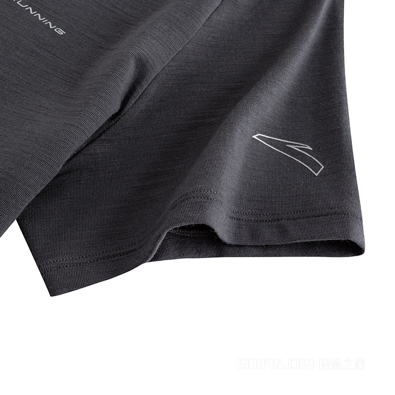 安踏运动羊毛TEE丨竞速跑女子3A抗菌女子短袖针织衫