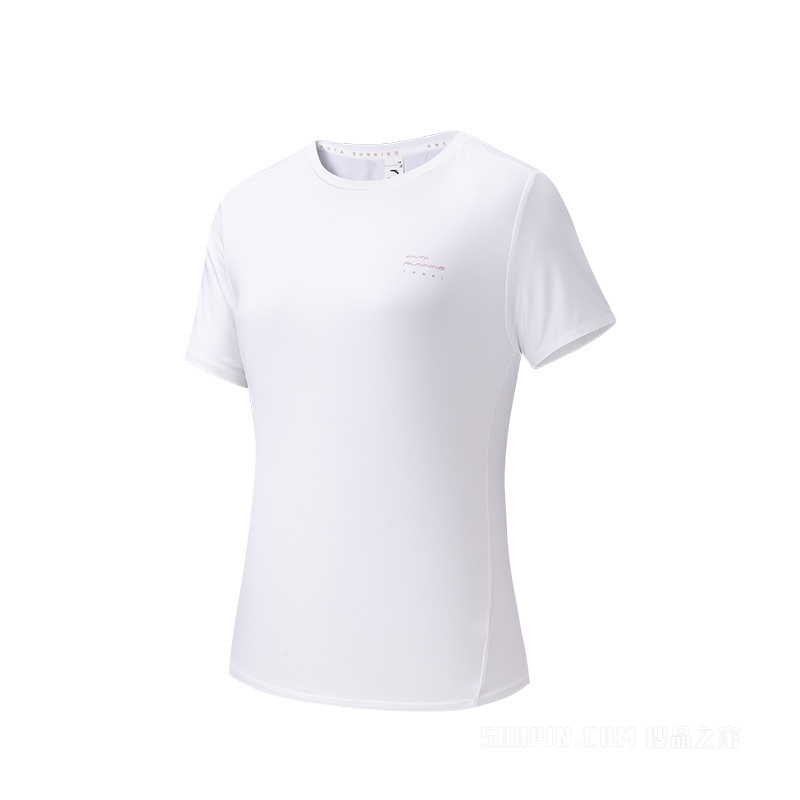 安踏进阶跑女子冰肤短袖针织衫