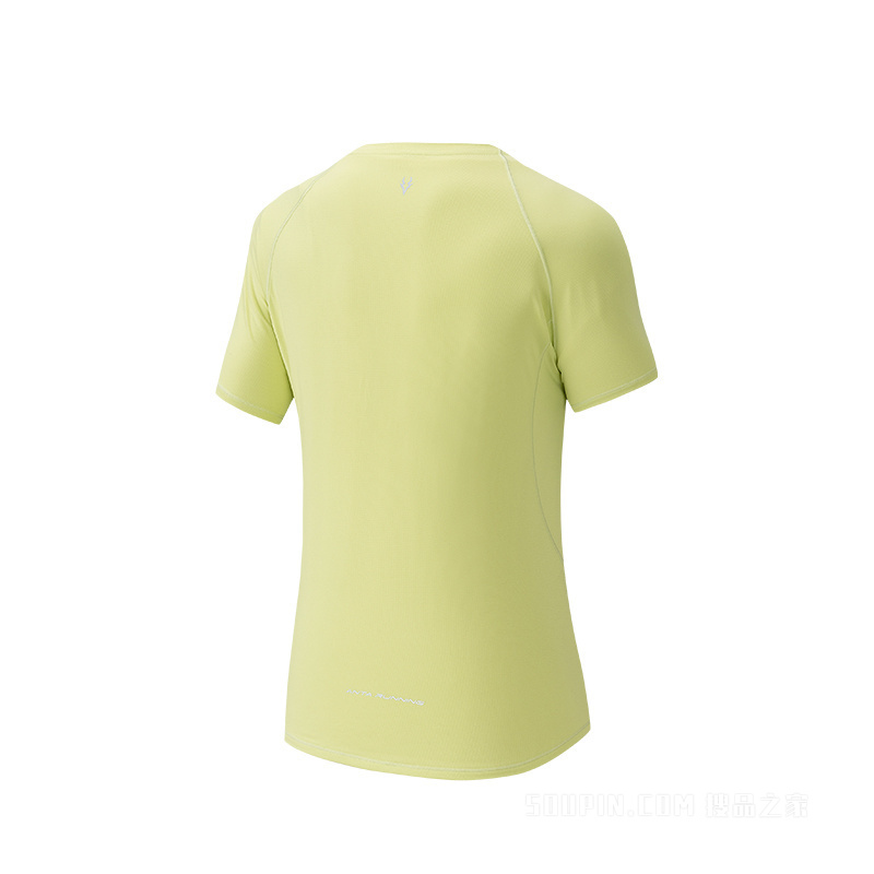 安踏速干之王丨进阶跑女子微多孔速干三代短袖针织衫