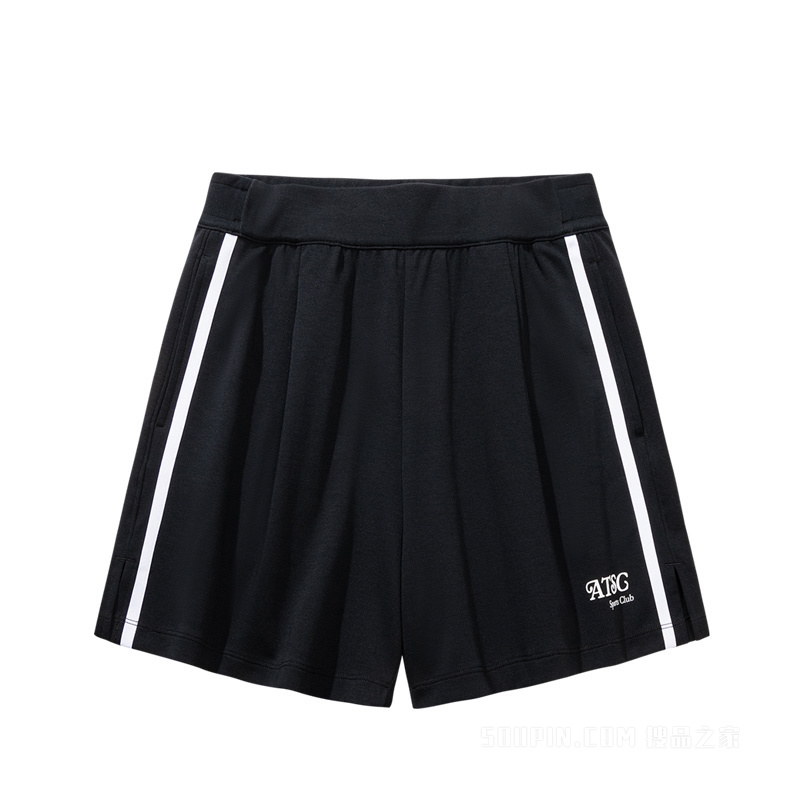 安踏运动复古女子冰肤针织短裤