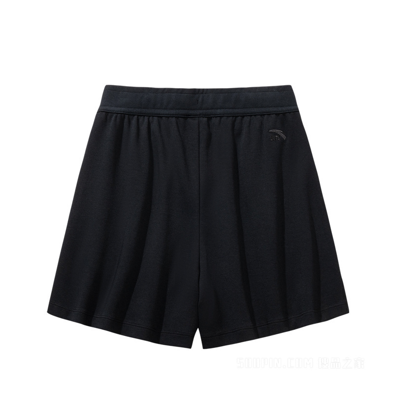 安踏运动复古女子冰肤针织短裤