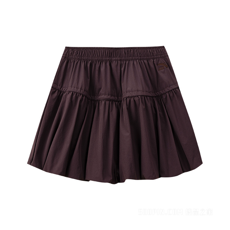 安踏运动复古女子冰肤梭织短裙