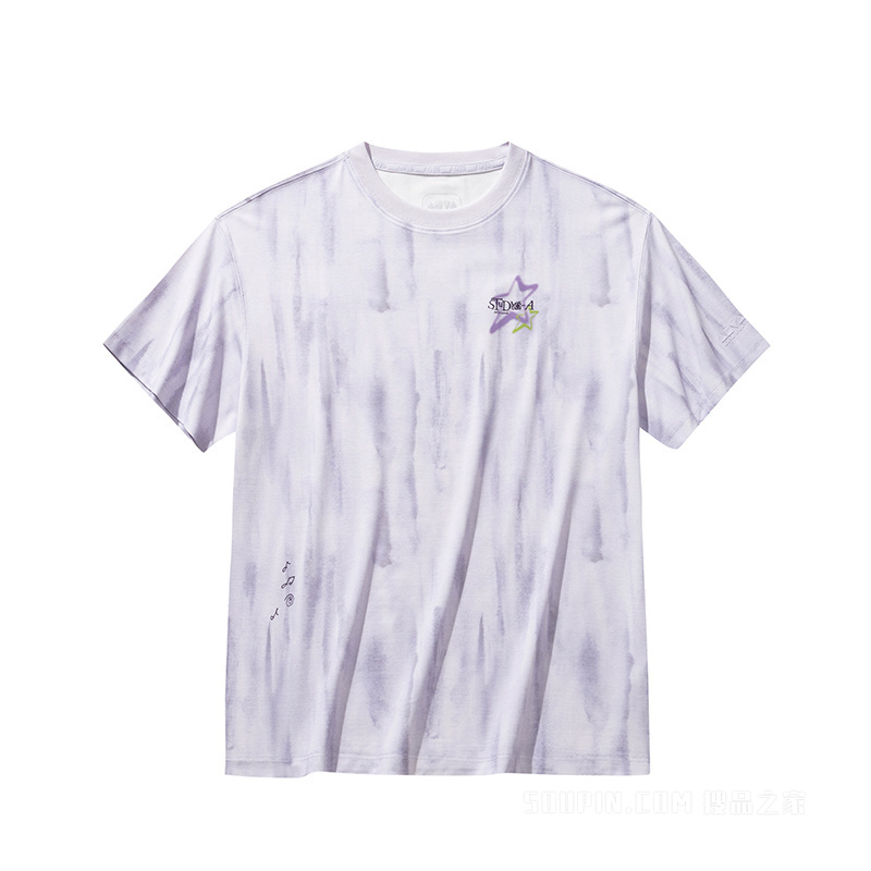 安踏滑板文化女子短袖针织衫