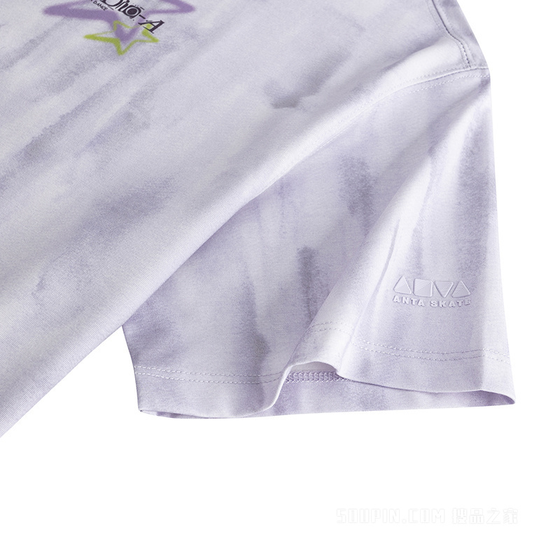 安踏滑板文化女子短袖针织衫