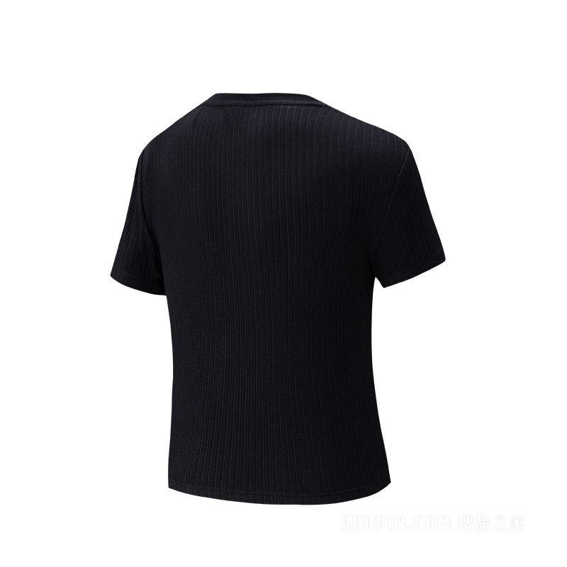 安踏滑板文化女子短袖针织衫