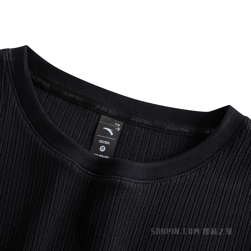 安踏滑板文化女子短袖针织衫