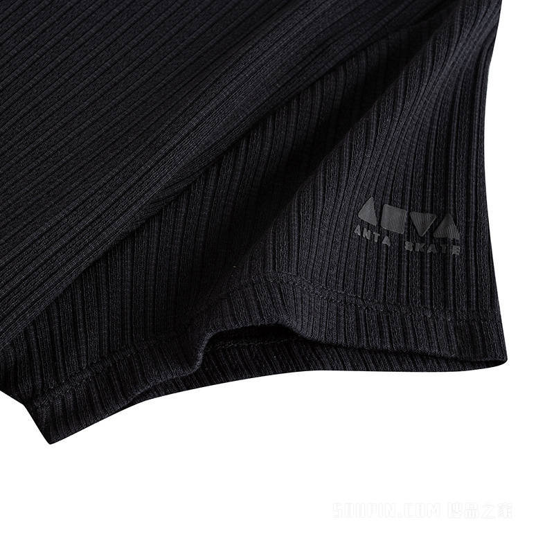 安踏滑板文化女子短袖针织衫