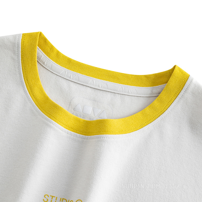 安踏滑板文化女子短袖针织衫