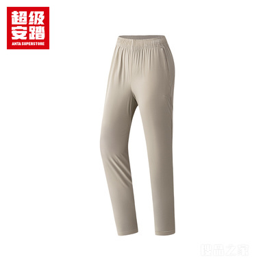 超级安踏跑步女子冰肤透爽梭织运动长裤
