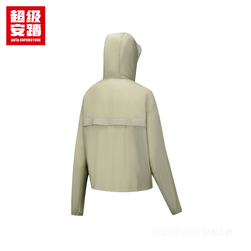 超级安踏户外系列露营女子遮热抗紫外线UPF100冰肤梭织薄外套