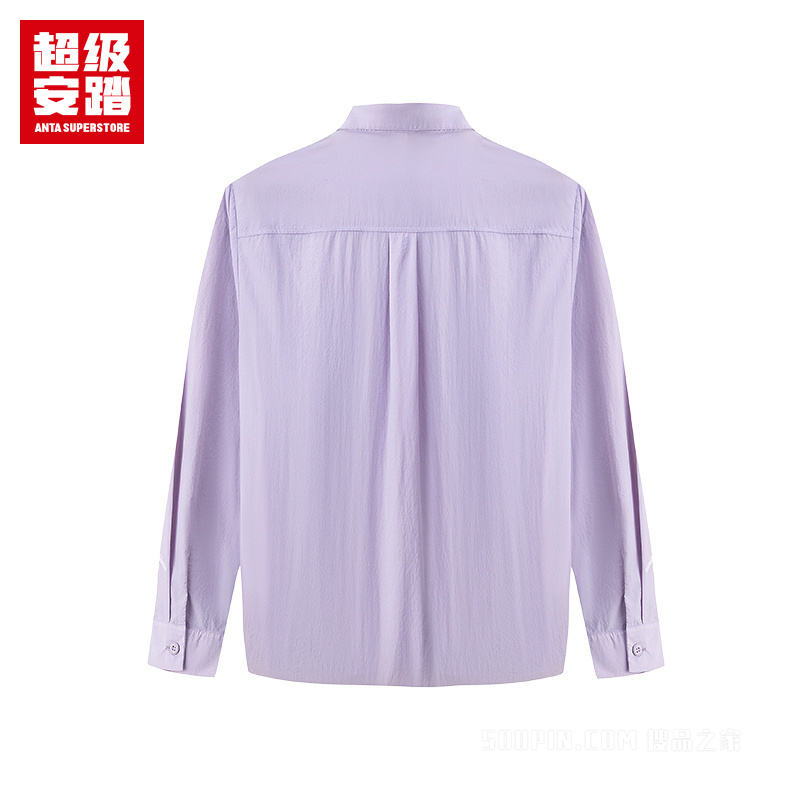 超级安踏运动经典女子抗紫外线UPF50长袖衬衫