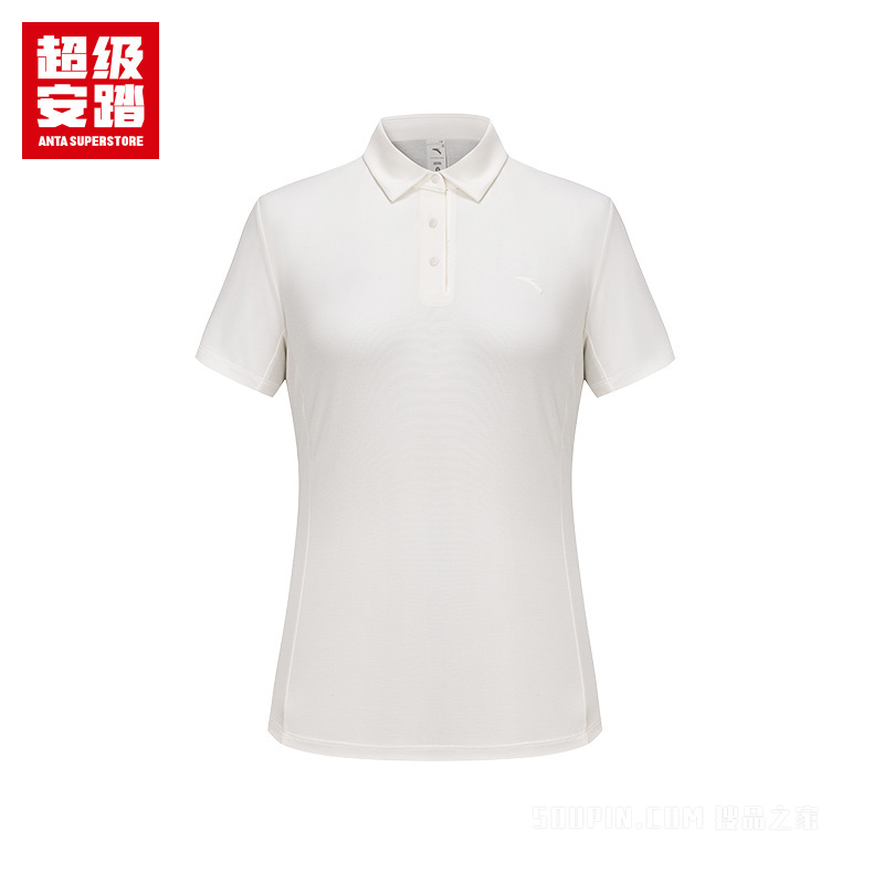 超级安踏小球运动系列网球女子冰肤短袖POLO衫
