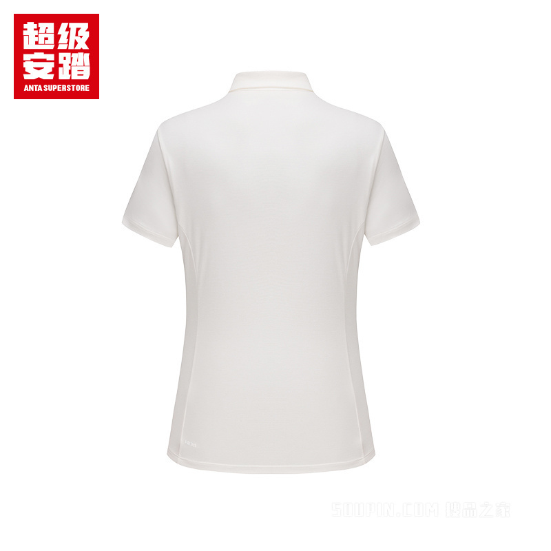 超级安踏小球运动系列网球女子冰肤短袖POLO衫