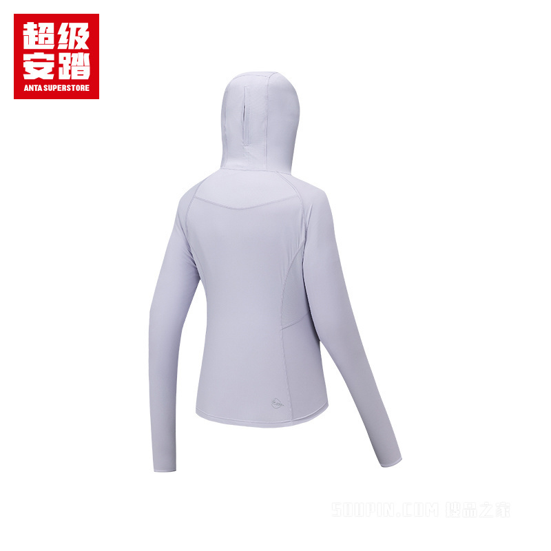 超级安踏户外系列露营女子遮热抗紫外线UPF100冰肤针织运动外套