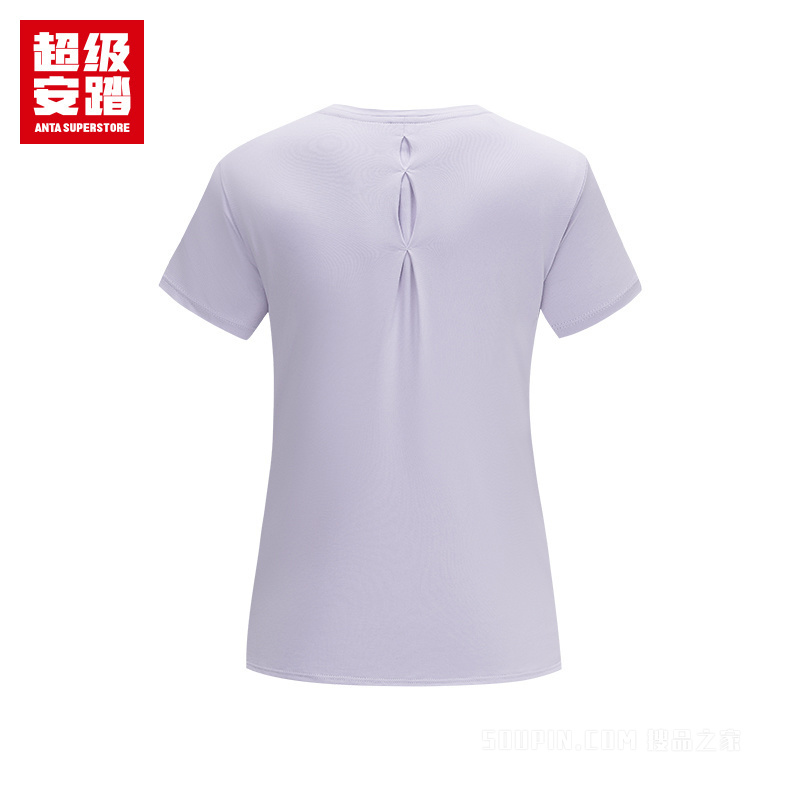 超级安踏跑步女子吸湿速干短袖针织衫