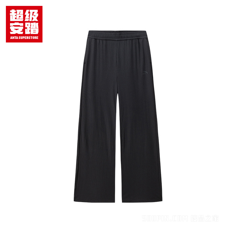 超级安踏运动经典女子冰肤针织运动长裤