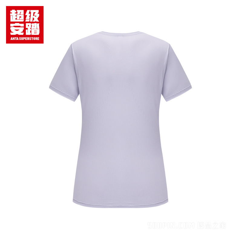 超级安踏跑步女子吸湿速干短袖针织衫