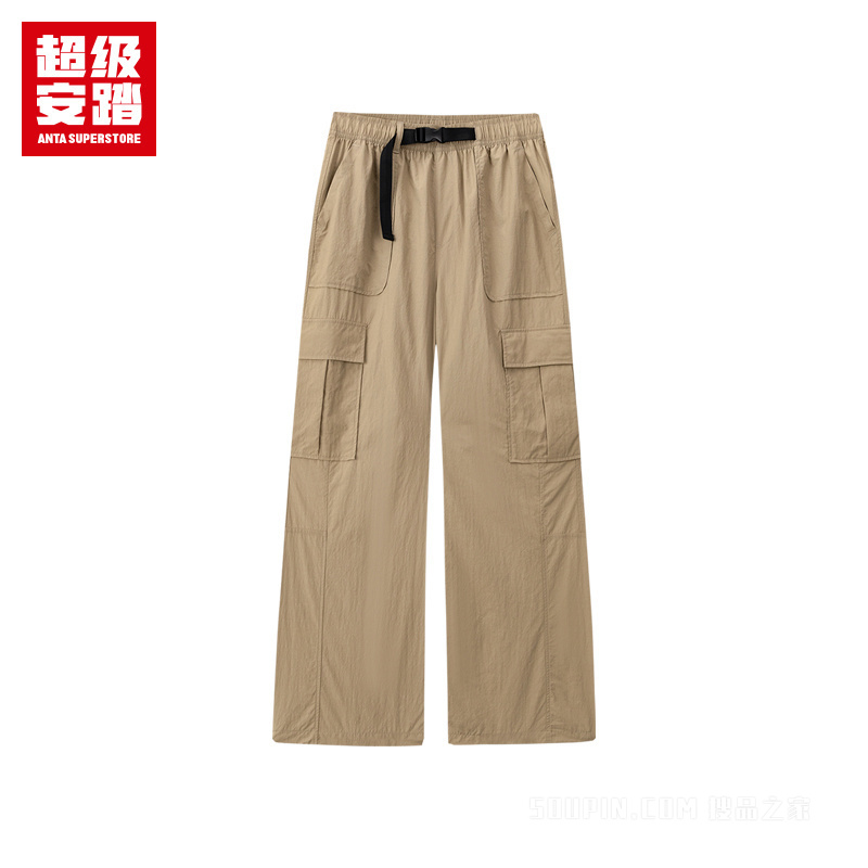 超级安踏徒步女子无氟防泼水梭织运动长裤