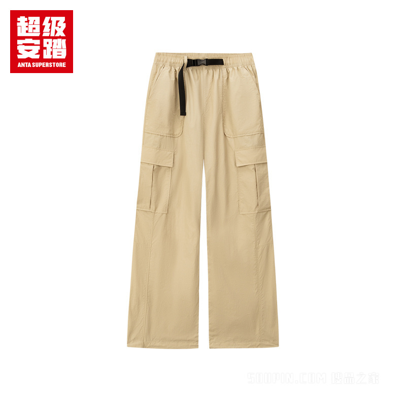 超级安踏徒步女子无氟防泼水梭织运动长裤