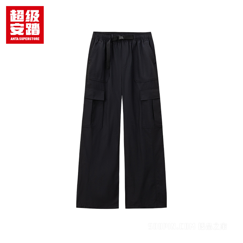 超级安踏徒步女子无氟防泼水梭织运动长裤