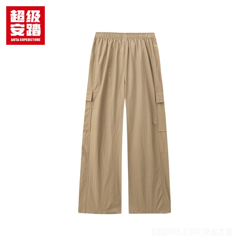 超级安踏徒步女子无氟防泼水梭织运动长裤