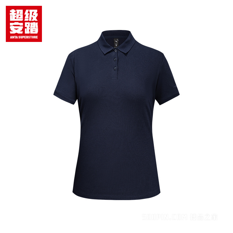 超级安踏运动经典女子短袖POLO衫