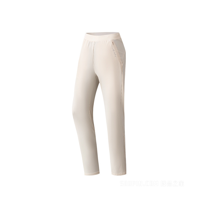 安踏训练女子冰肤针织运动长裤