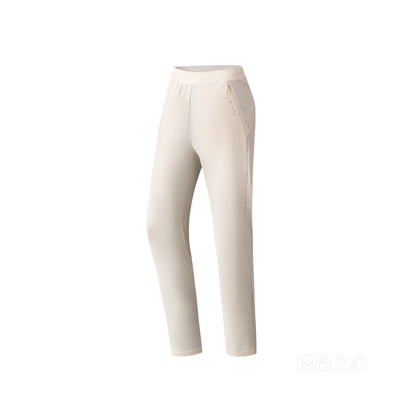 安踏训练女子冰肤针织运动长裤